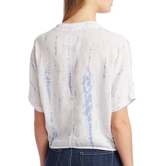 Rails Thea Tie-Hem Linen Blouse - Picture 2 of 5